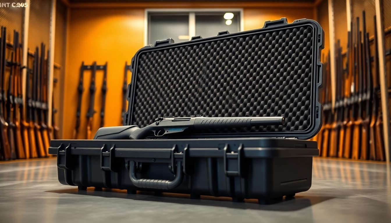 Protect your gear with a durable pelican rifle case that showcases superior security features.