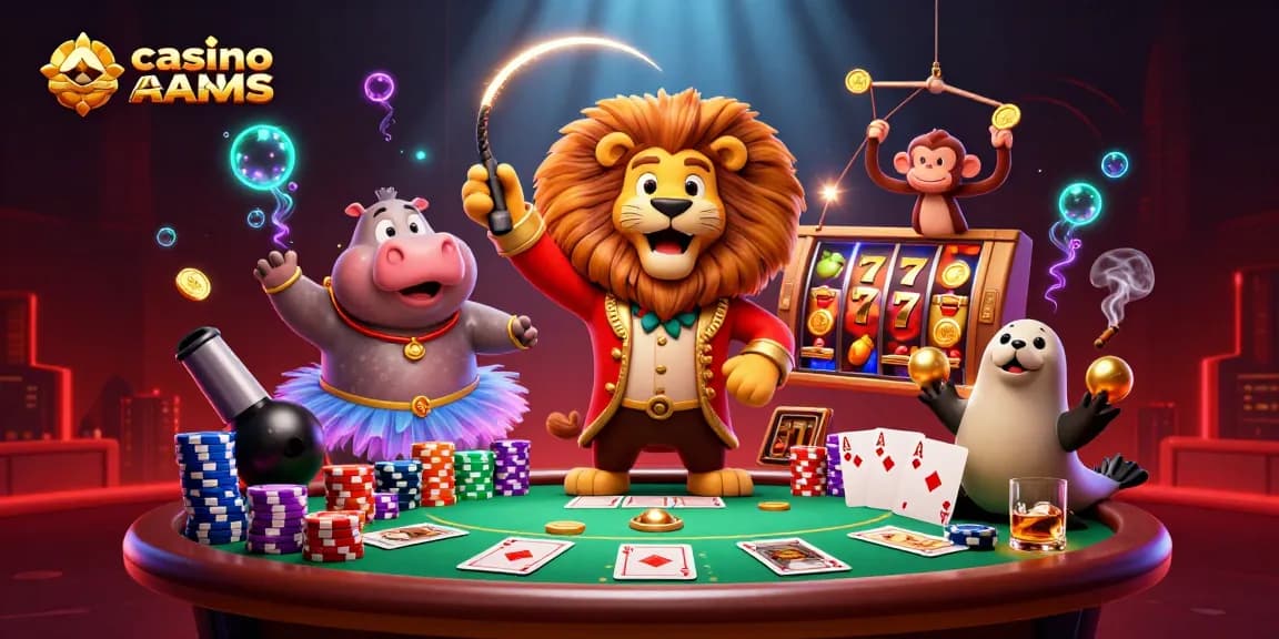 Unisciti all'emozione nei casino senza AAMS con personaggi vivaci e una dinamica scena di poker, che mostrano un gameplay avvincente.