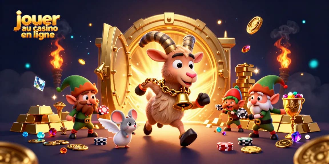 Jouer au casino en ligne avec des personnages animés et une atmosphère festive, mettant en avant des jeux captivants.