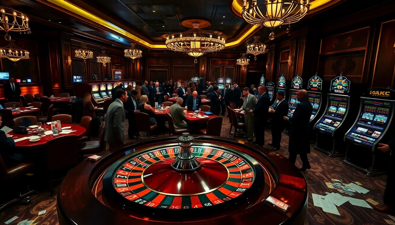 Engaging players around a roulette wheel in a vibrant casino, highlighting hidden wiki official connections.