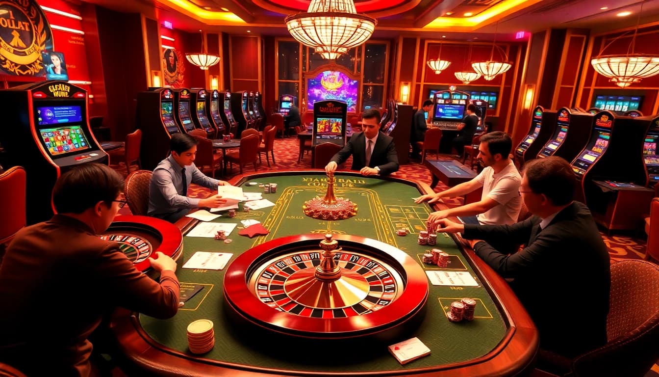 Experience thrilling gameplay with Vuabai9's vibrant casino interface and engaging elements.