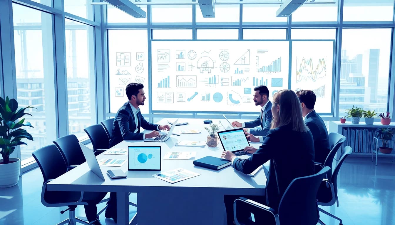 Collaborative team discussing Acquisition Planning strategies in a modern office.
