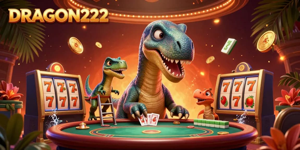 Experience DRAGON222 with wild slot action and friendly dinosaur dealers at an exciting casino.