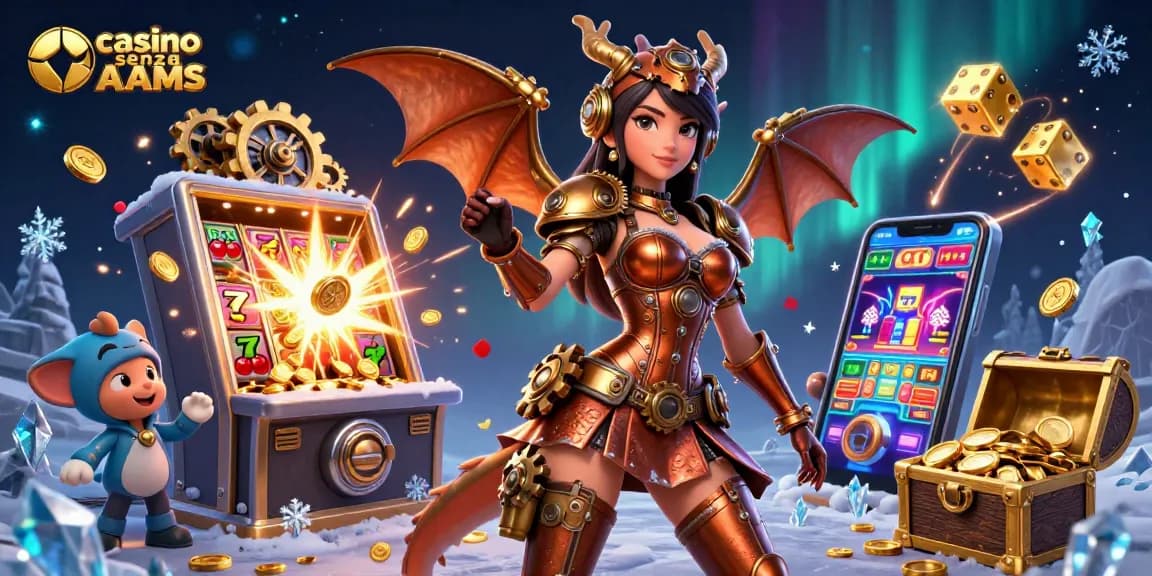 Interagisci con le immagini dei casino senza AAMS, con personaggi vivaci e elementi di gioco dinamici.