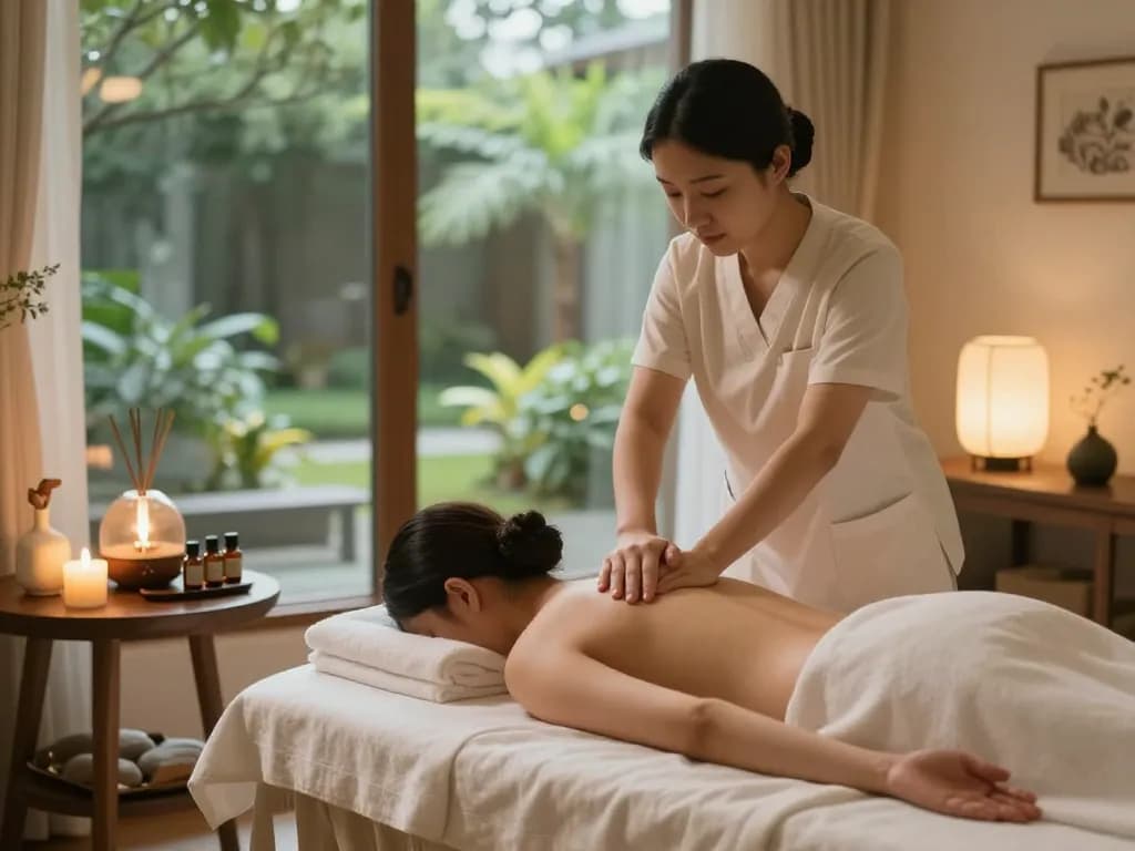 편안한 분위기와 전문가의 마사지를 경험할 수 있는 마포스웨디시 스파 트리트먼트.