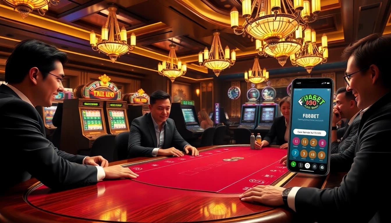 F88BET poker scene with players in action, luxury casino ambiance, excitement in gambling.