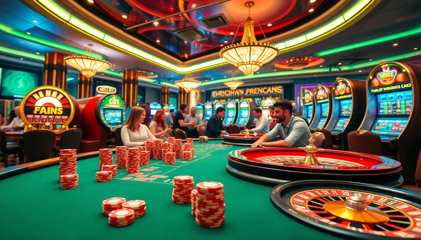 KPI4D players engaged in a thrilling casino experience at a luxurious poker table.