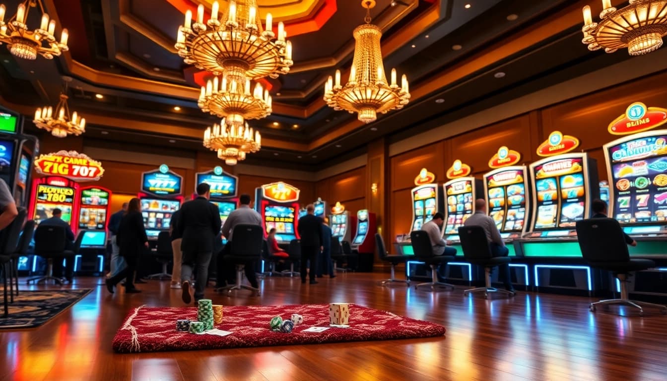 Experience the thrill of idn slot 777 gaming with vibrant slot machines and casino excitement.
