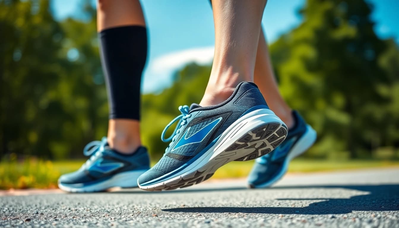 Corredora disfrutando de la comodidad de las zapatillas brooks glycerin mujer en un entorno natural.