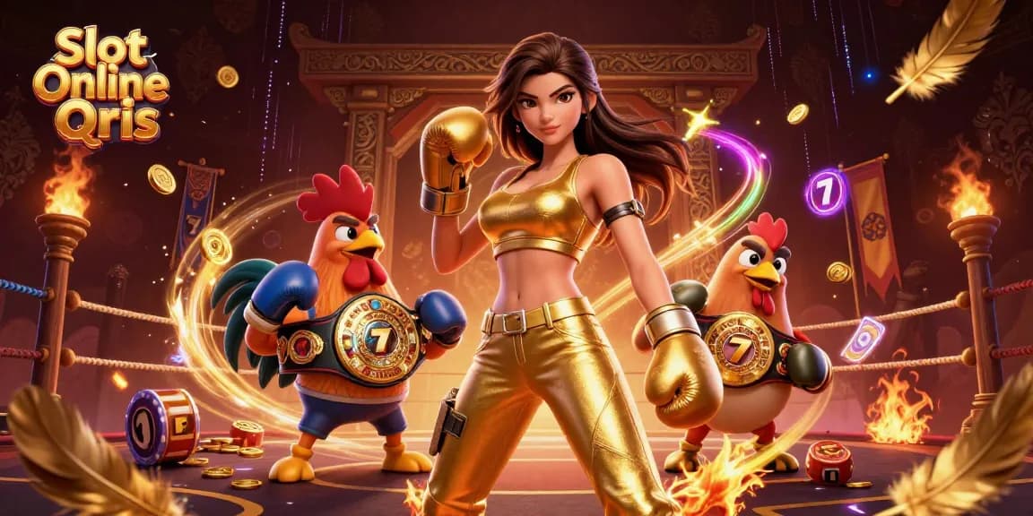 Engage in thrilling Slot Online Qris action with powerful characters and vibrant casino elements.