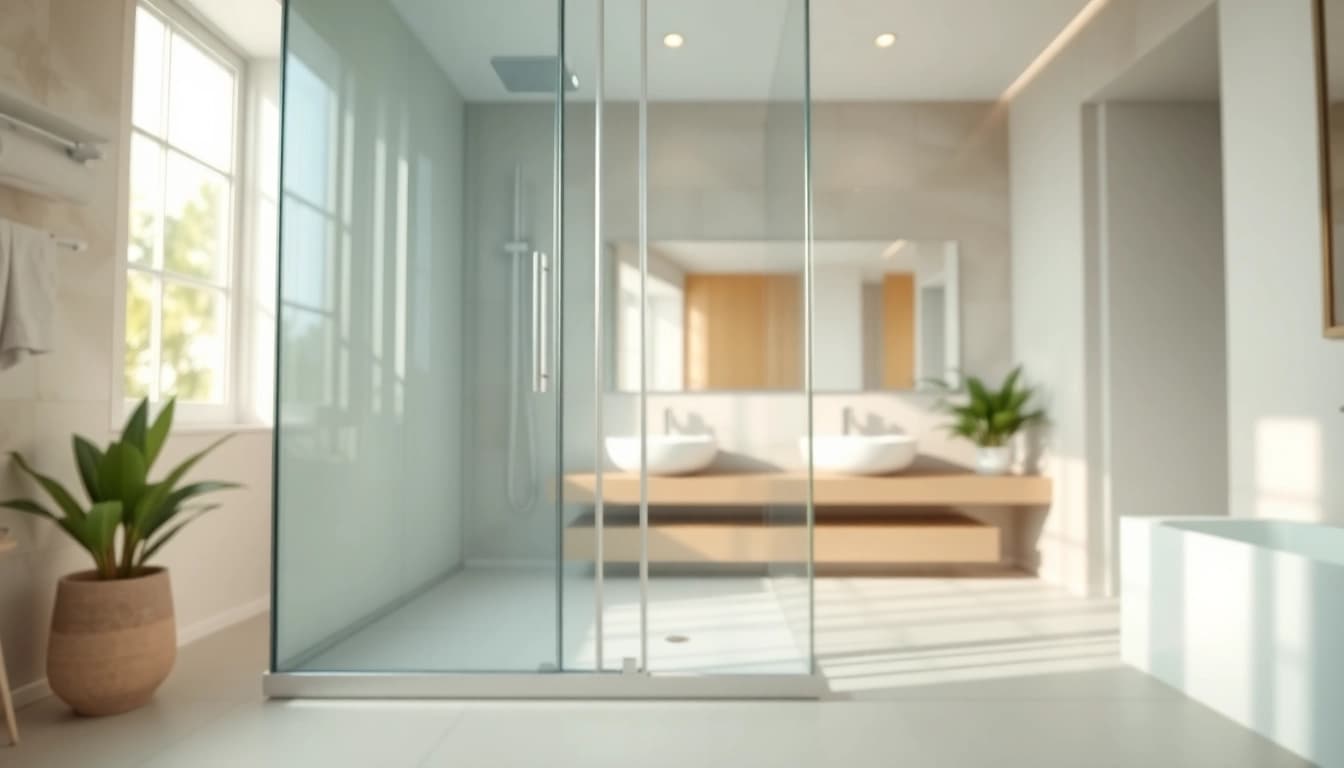 Erleben Sie die Eleganz der sonni Duschkabine in einem modernen Badezimmer.