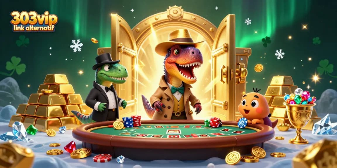 Engage with the 303vip link alternatif in a vibrant, interactive online casino environment full of sparkling gems and treasures.