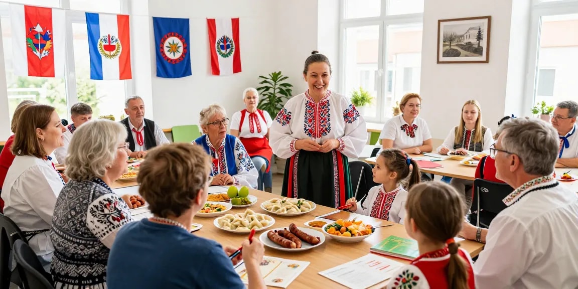 Community gathering of Polish nationals and expatriates at https://www.sfpol.com/, celebrating culture and tradition.