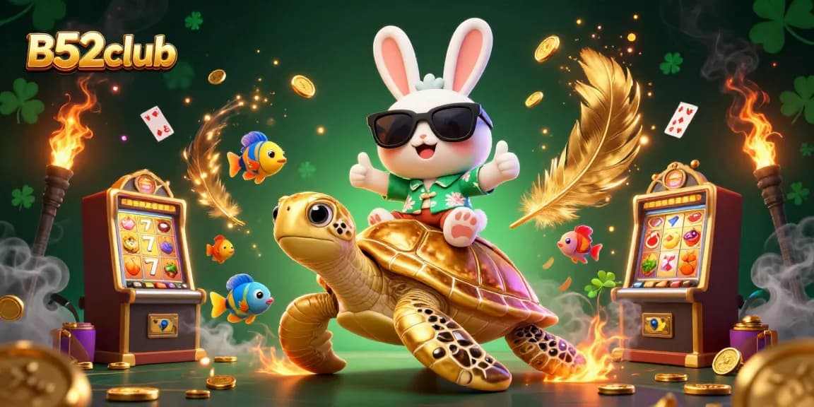 B52club offers a thrilling gaming experience with vibrant characters and exciting features, showcasing slot games.