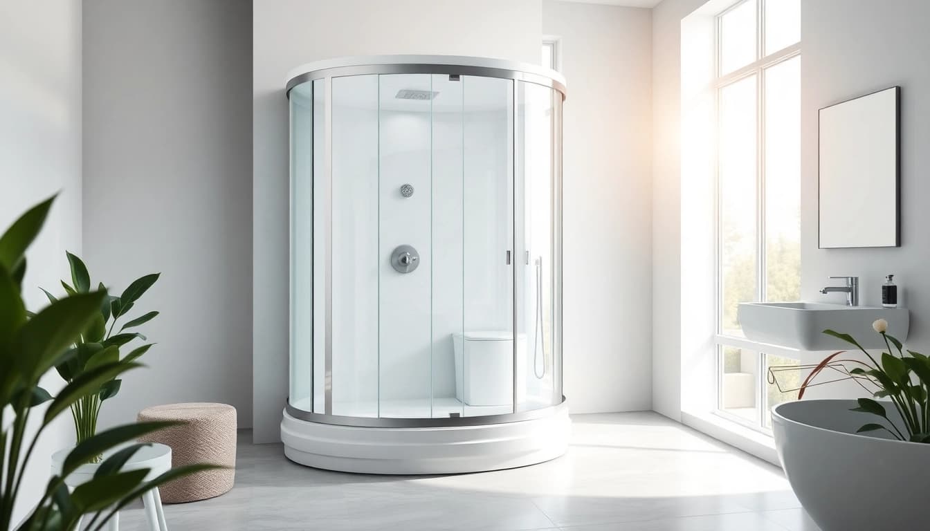 Funktionale sonni Duschkabine in modernem Badezimmer mit elegantem Design