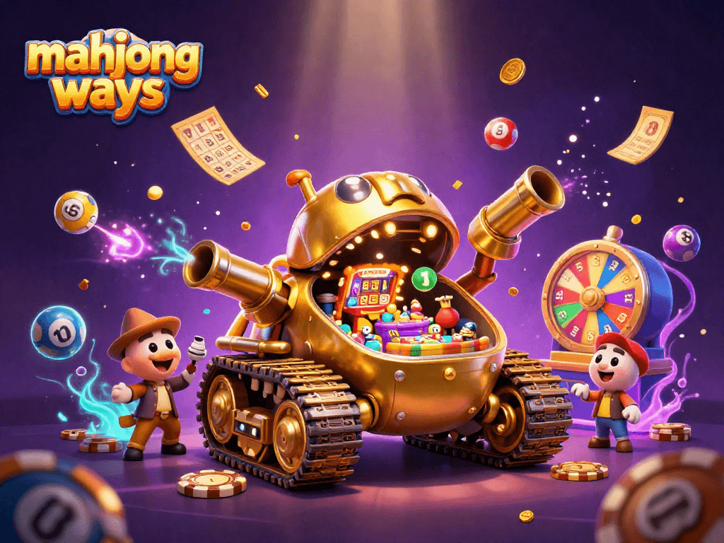 Permainan mahjong ways dengan jackpot menarik di mesin slot modern yang menampilkan koin emas.