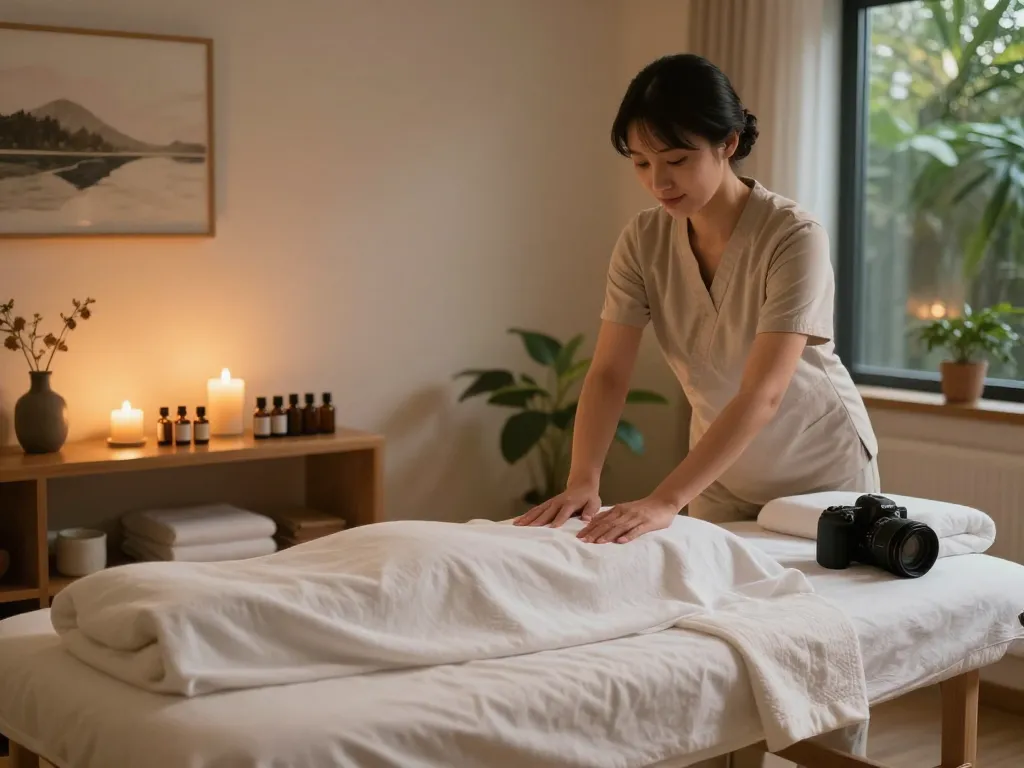 Serene atmosphere for 마포스웨디시 massage therapy session with calming decor and essential oils.