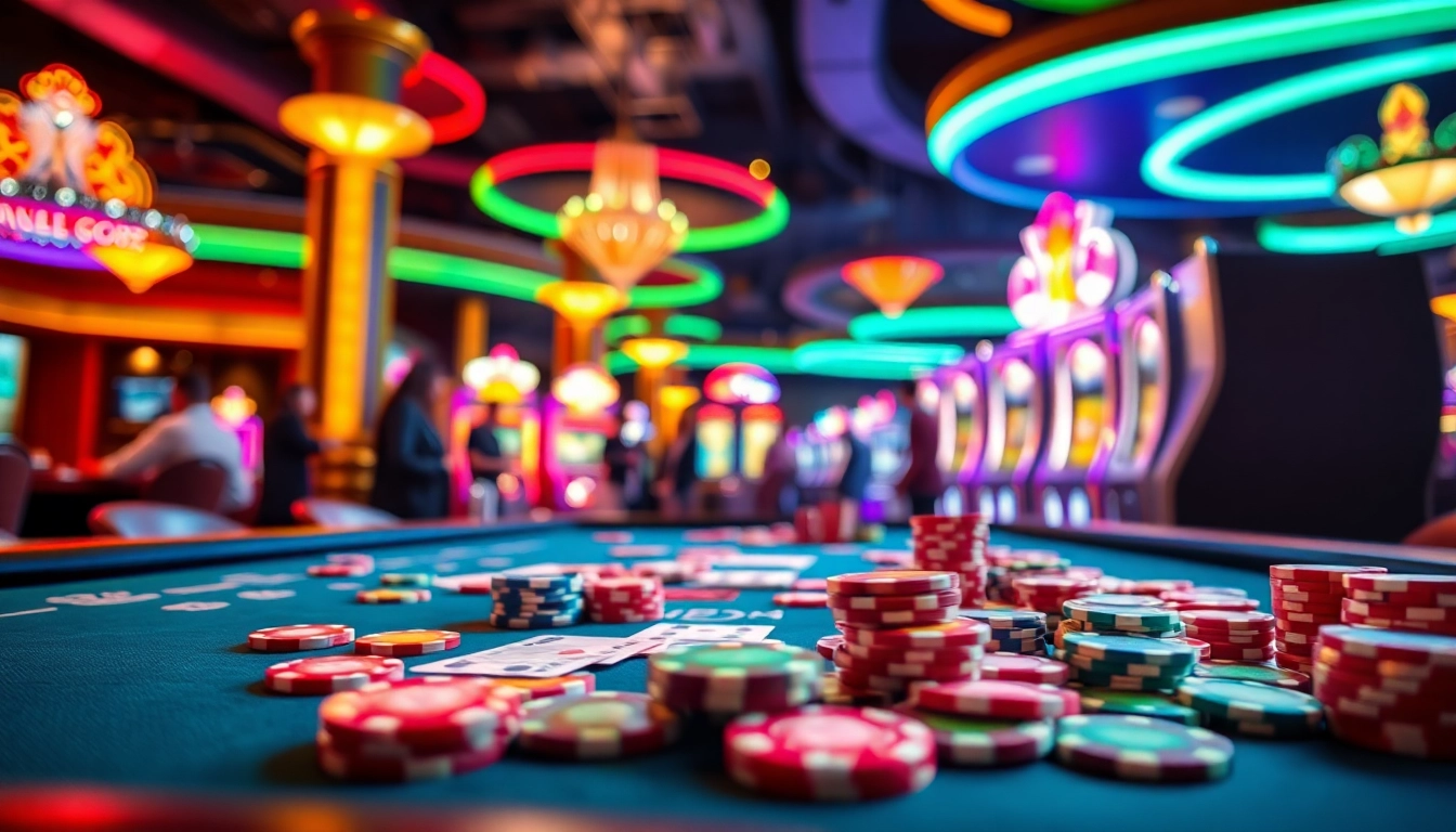 Rasakan keseruan permainan di situs toto dengan suasana kasino yang meriah.