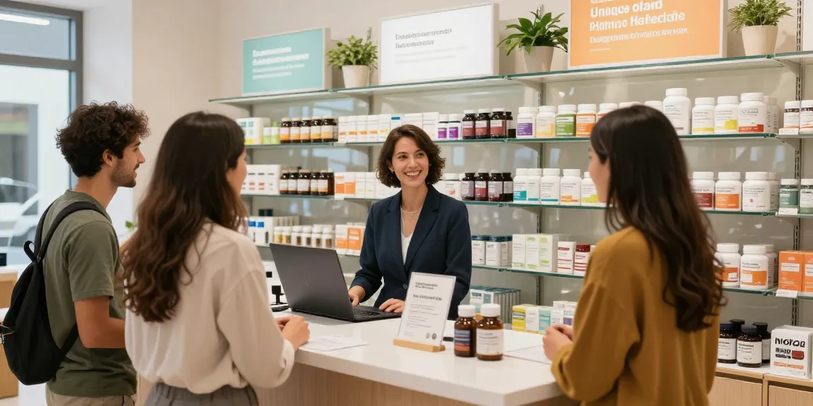 Engaging customer experience at Unique Pharma Steroid Shop with friendly staff and quality health products.