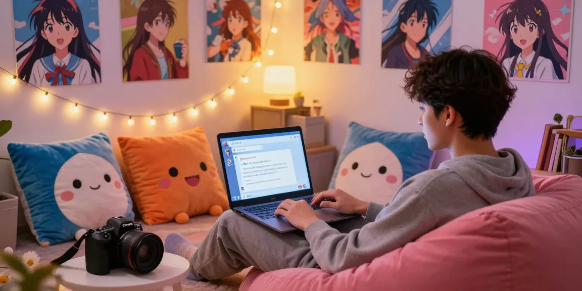 User enjoying a hentai ai chat in a vibrant digital environment with anime character visuals
