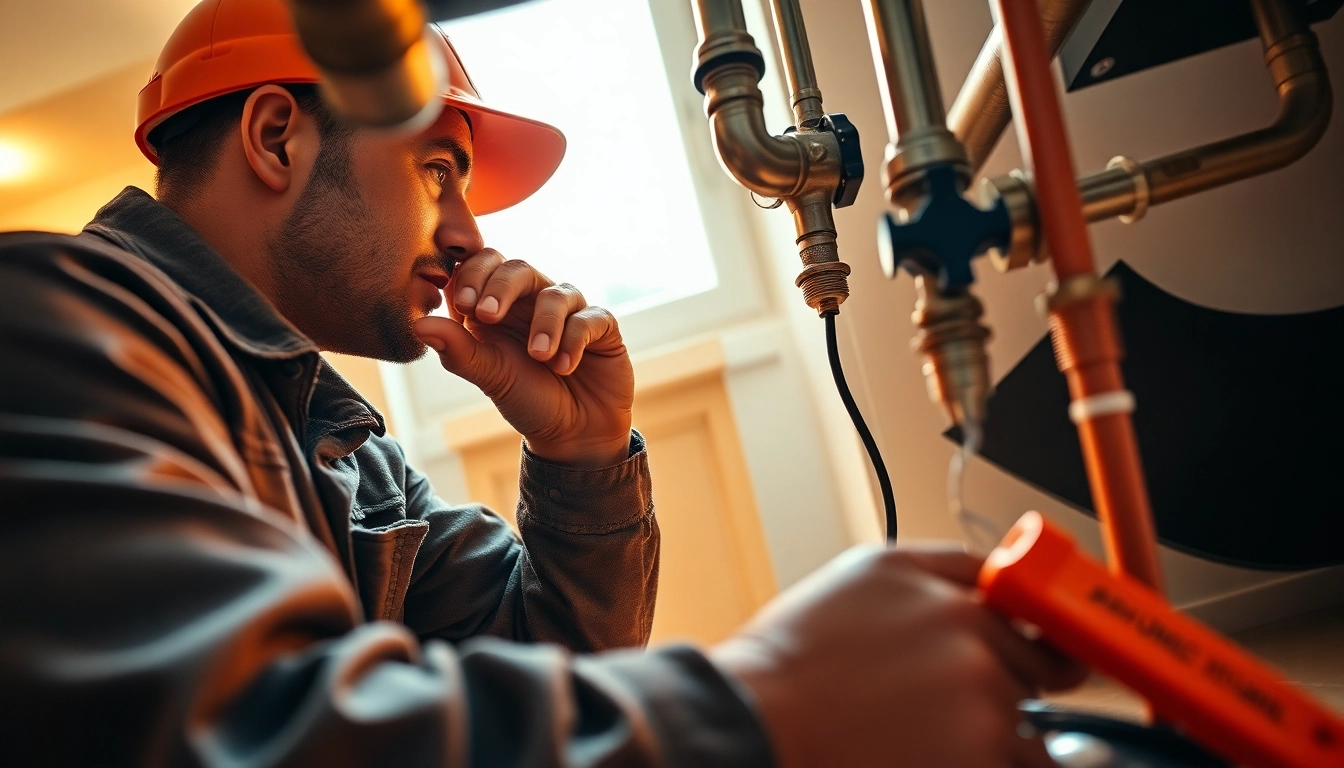 Find a skilled plumber near me for reliable plumbing solutions in a modern setting.