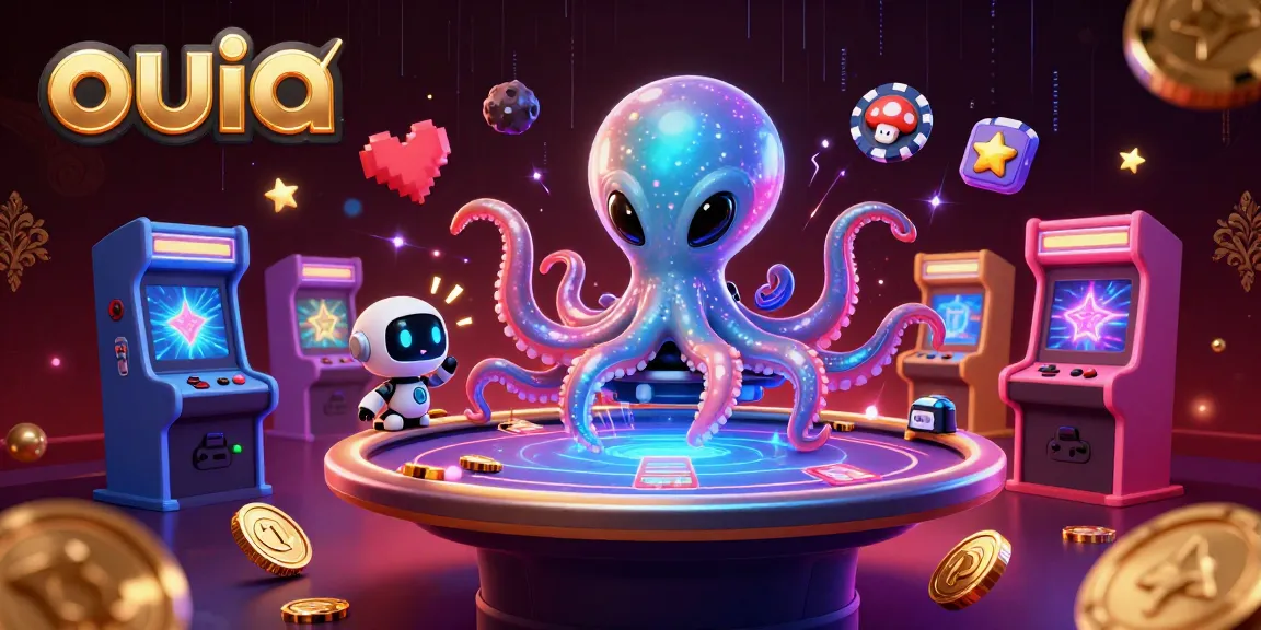 Experience the ouia excitement with a dazzling alien poker scene packed with gameplay elements.
