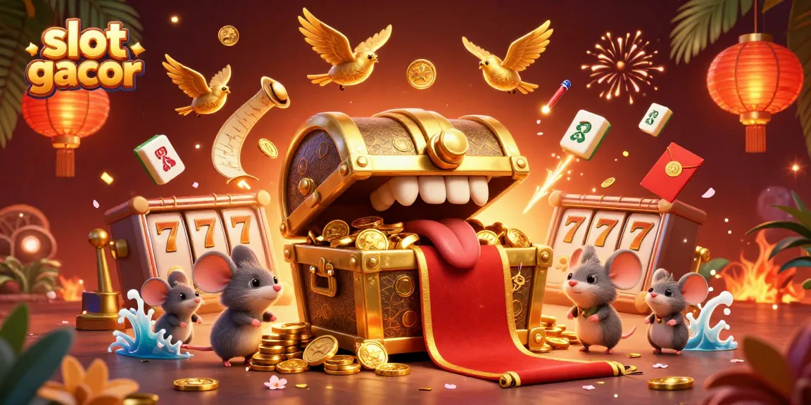 Menggoda pemain dengan slot gacor yang memesona, ditambah harta karun 3D dan elemen permainan menarik lainnya.