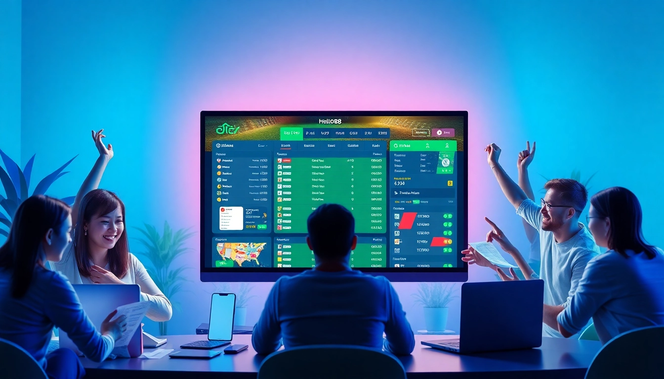 Hello88 online betting platform showcasing engaging interfaces and enthusiastic users.