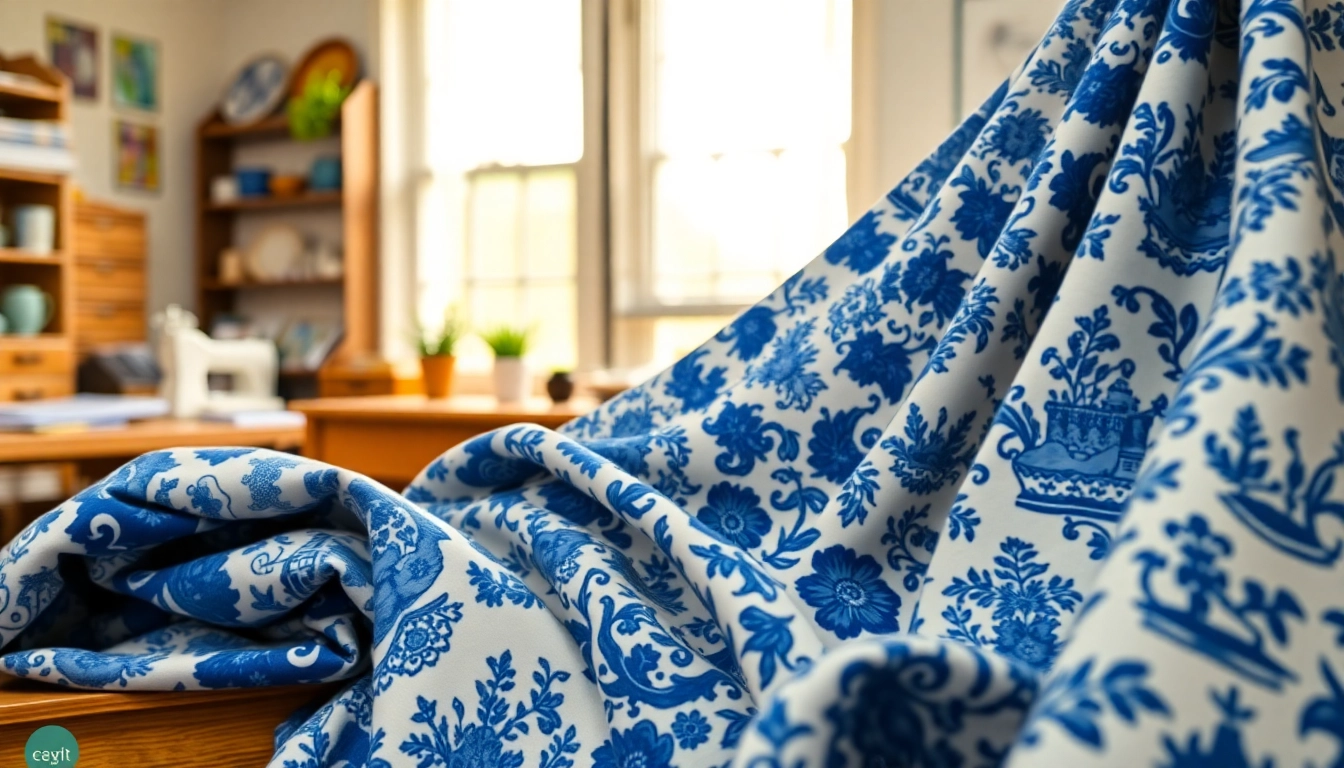Ontdek de delftsblauwe stoffen collectie met authentieke patronen op unieke stoffen.