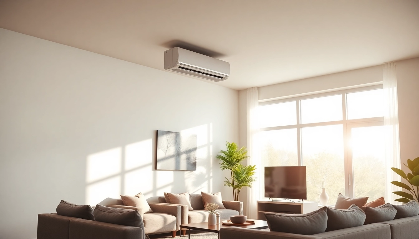 Install a daikin mini split ac in a stylish living room for enhanced comfort and efficiency.