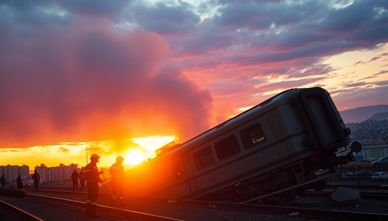 Emergency responders assist at the spain train crash site, showcasing resilience amidst chaos.