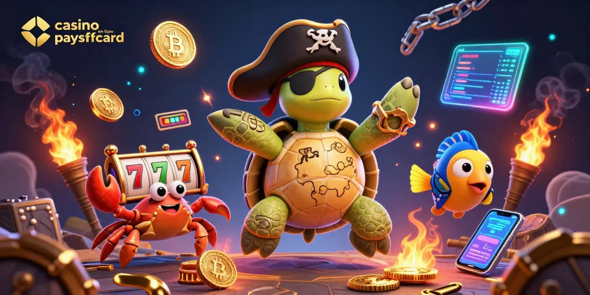 Gagnez avec des jeux de casino en ligne paysafecard, pirate tortue et trésor sous les mers
