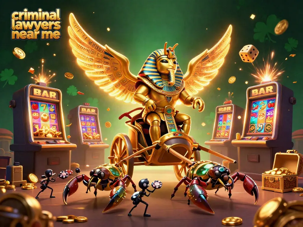 Engage with the exhilarating world of gambling through our dynamic scene featuring criminal lawyers near me elements and vibrant casino imagery.