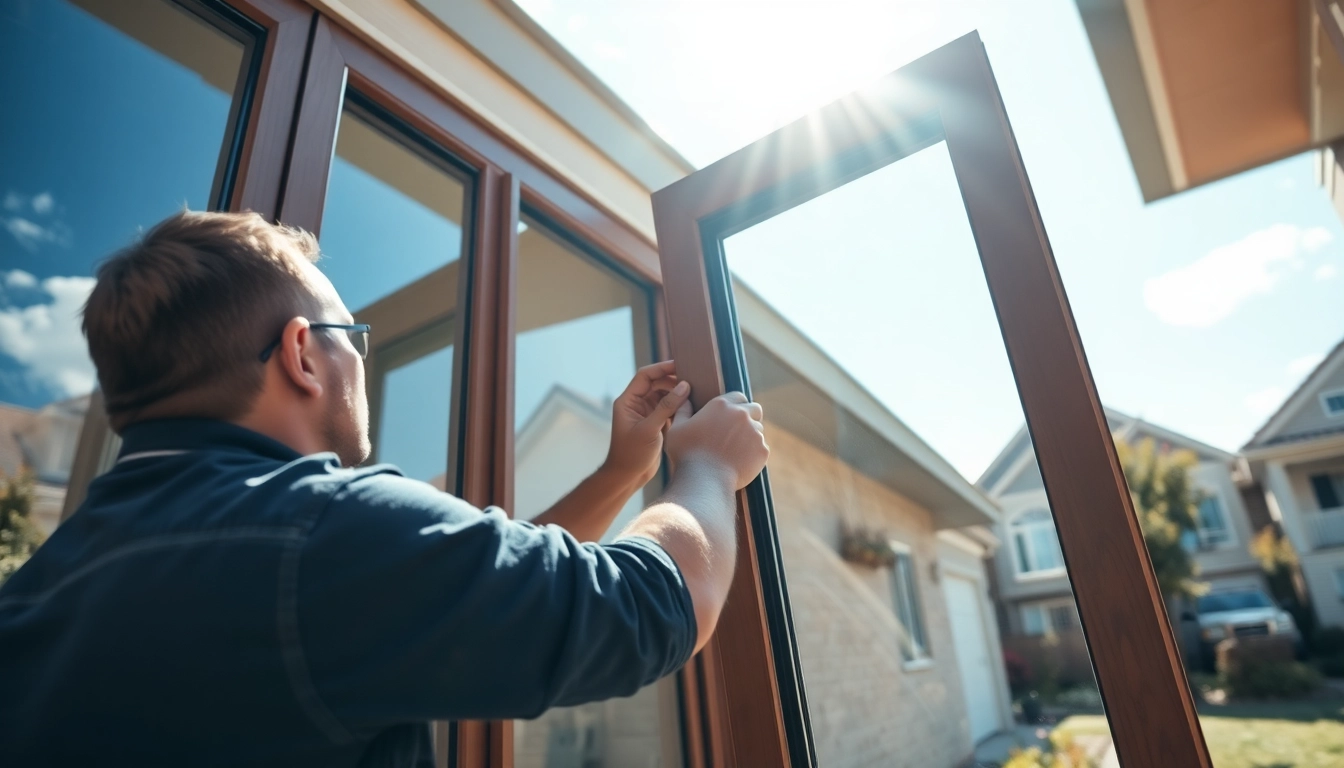 Experience precise window installation with skilled technicians fitting high-quality windows.