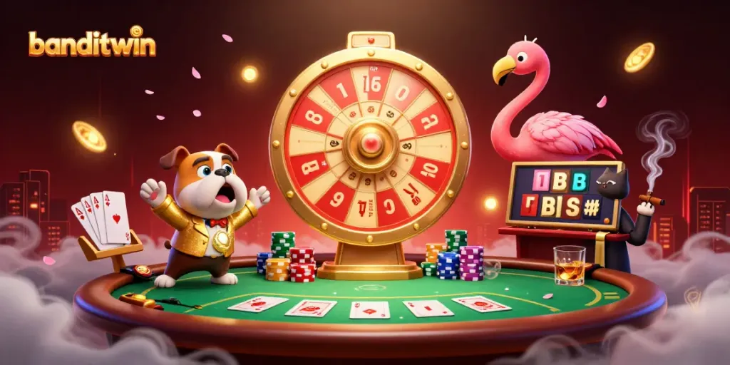 Menangkan permainan slot dengan banditwin yang menggembirakan, beraksi di tengah suasana kasino.