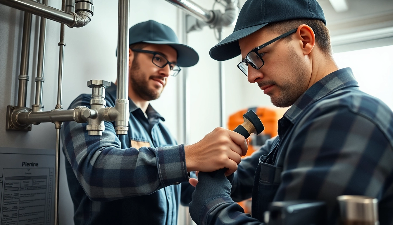 Plumber providing whole house repiping services Clearwater FL in a residential setting.