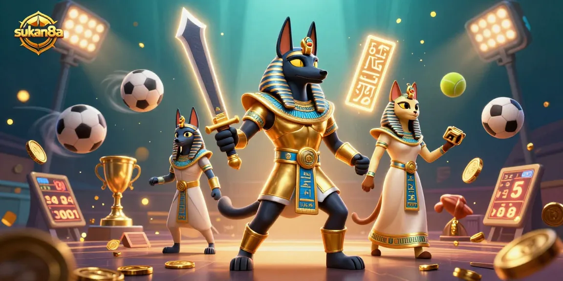 Sukan8a offers thrilling sports-themed gameplay featuring 3D ancient Egyptian warriors and dynamic betting elements.