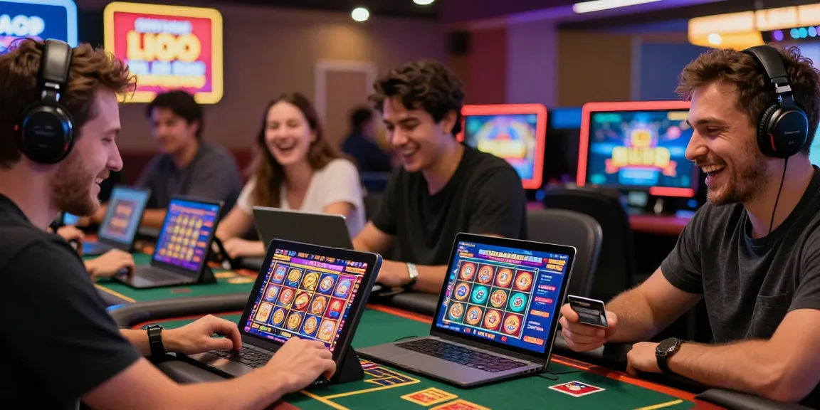 Players enjoying visa casinos with credit card deposits in a vibrant online gambling environment.