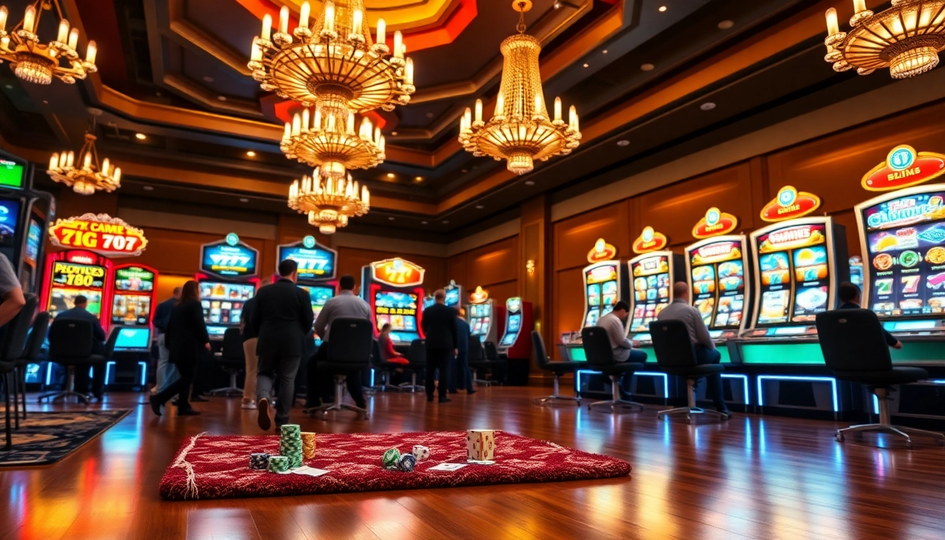 Experience the thrill of idn slot 777 gaming with vibrant slot machines and casino excitement.
