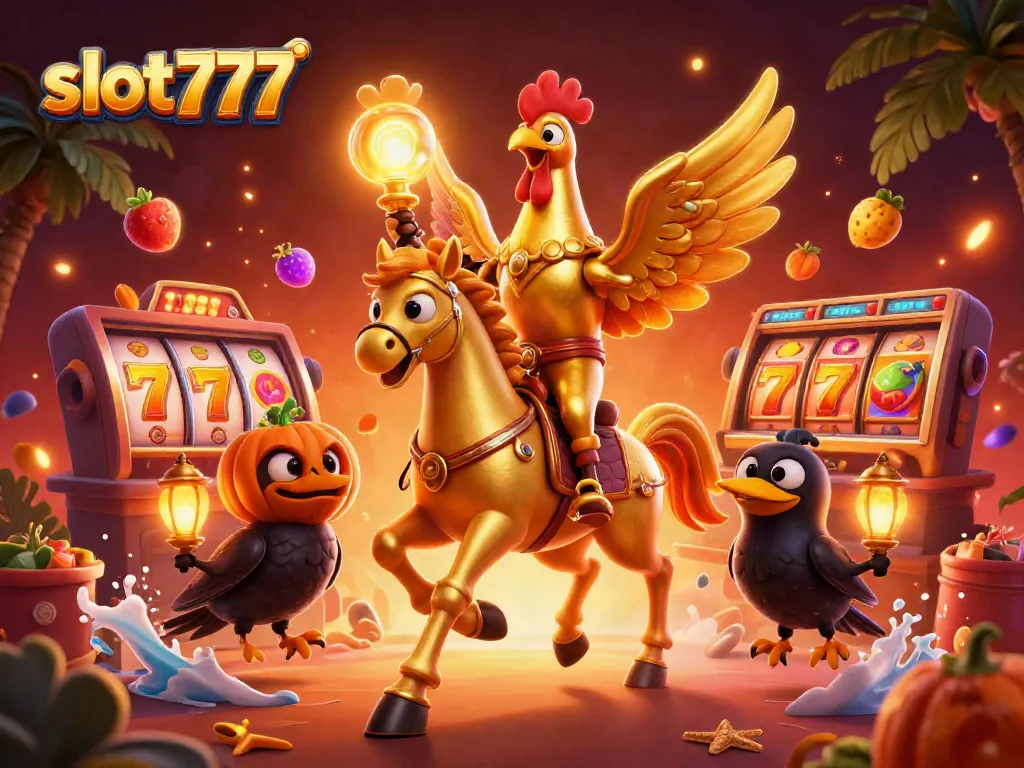 Slot777 menampilkan permainan slot dengan simbol emas, 7 keberuntungan, dan elemen jackpot yang menarik.