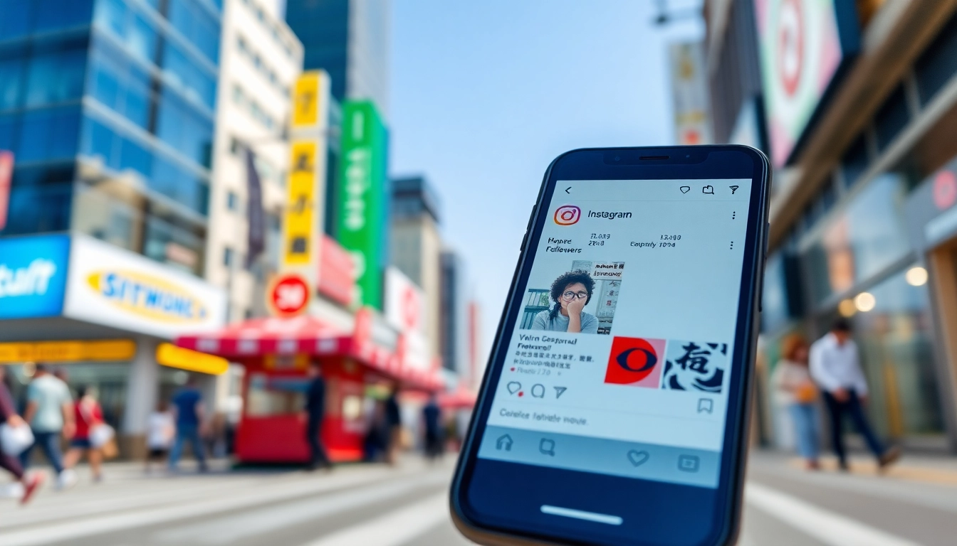 instagram 日本人フォロワー 購入を促すスマートフォンの写真
