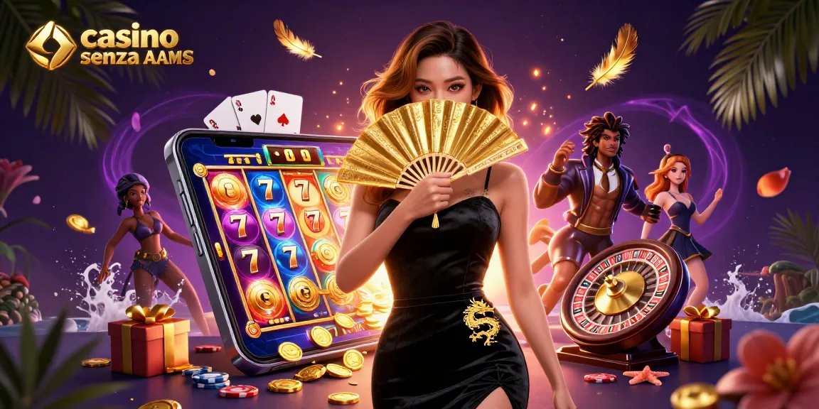 Vivi l'emozione del casinò senza AAMS con giochi avvincenti come slot e roulette.