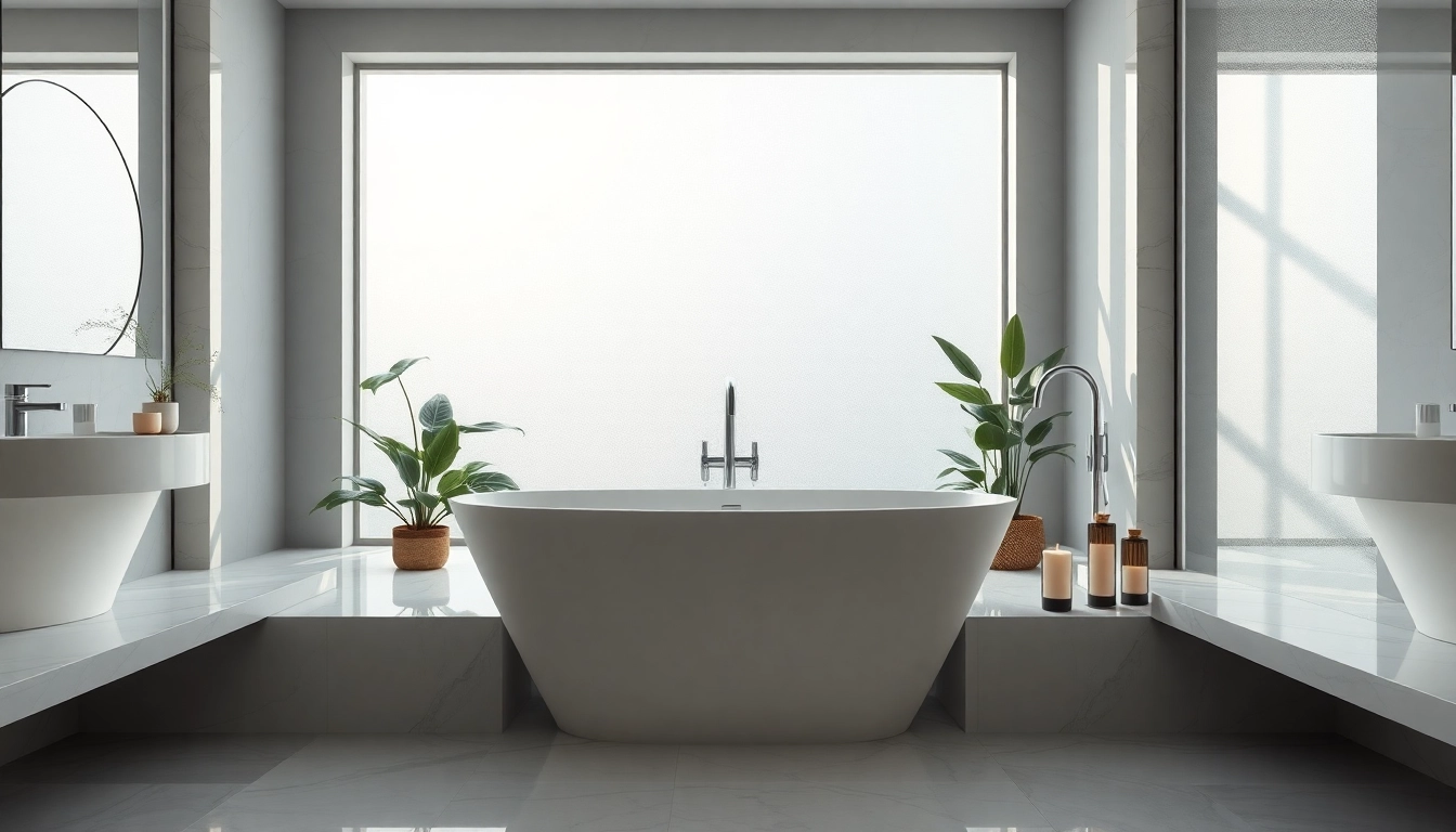 Enhance your elegant bathrooms with luxurious freestanding tubs and serene decor elements.