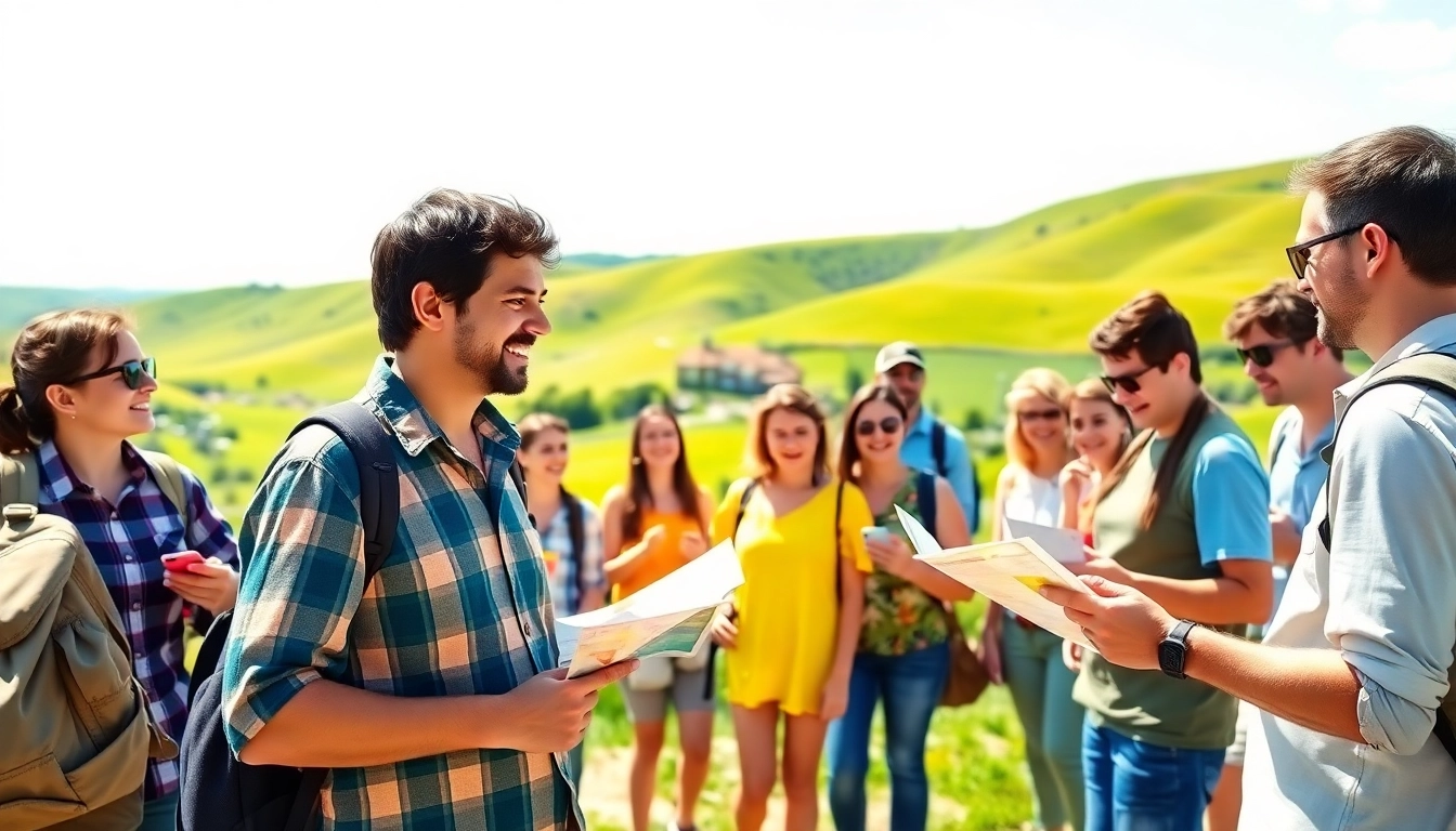 Engaging Clarksburg tours where tourists explore local landmarks guided by an expert.