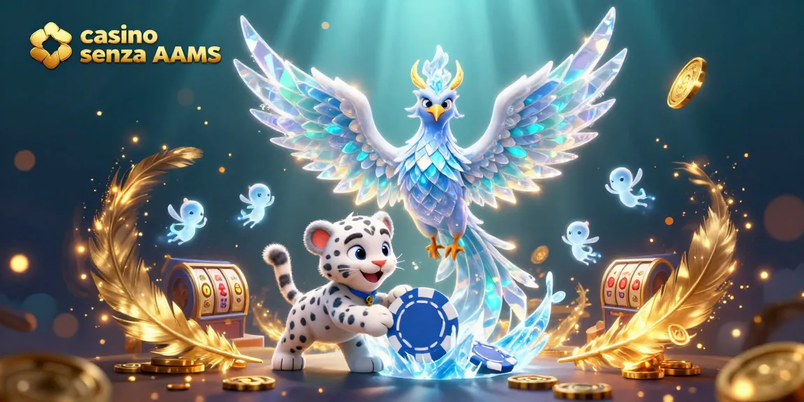 Immergiti nel mondo incantevole dei casinò senza AAMS attraverso questa vivace illustrazione