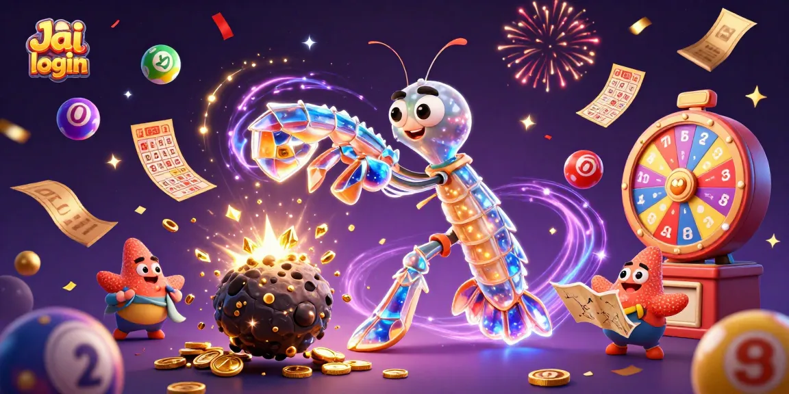 Win with Jai club login as a galactic mantis shrimp punches through an asteroid, revealing prizes.