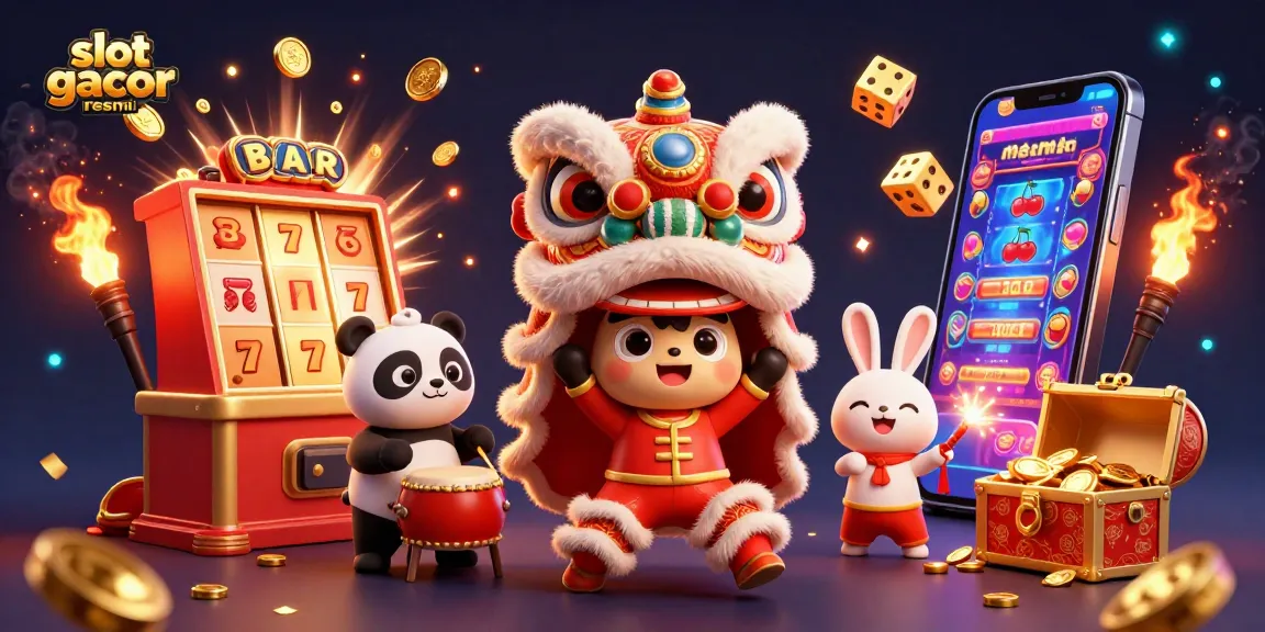 Experience the excitement of slot gacor resmi with vibrant characters and jackpot scenes bursting with energy.