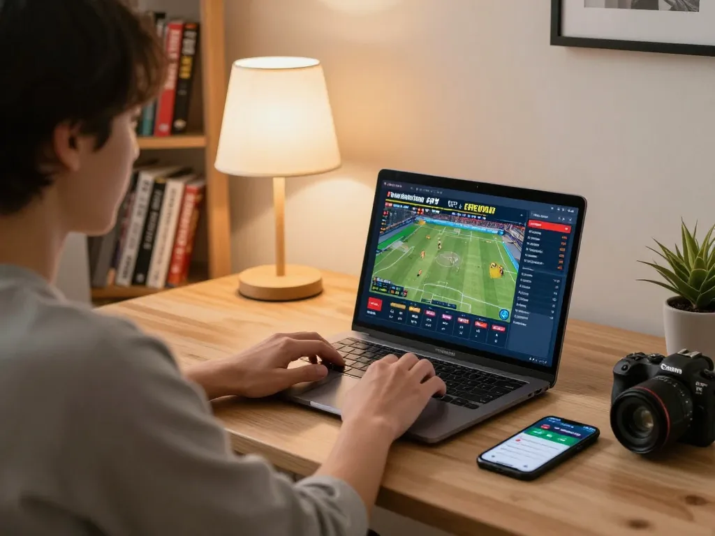 G28 user engaging in sports betting on laptop with live odds displayed.