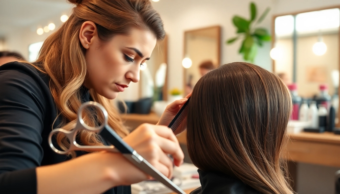 Hairstylist Craiova oferă servicii de coafură premium pentru clienți la salon.