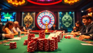 Experience the thrill of winning at Trang chủ MM88 with our immersive casino atmosphere featuring poker and roulette.